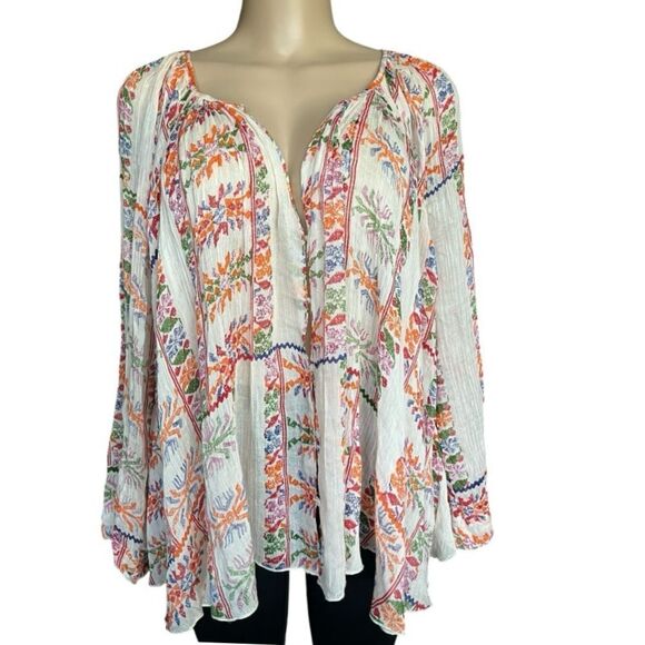 Free People One Floral Blouse - Picture 1 of 7